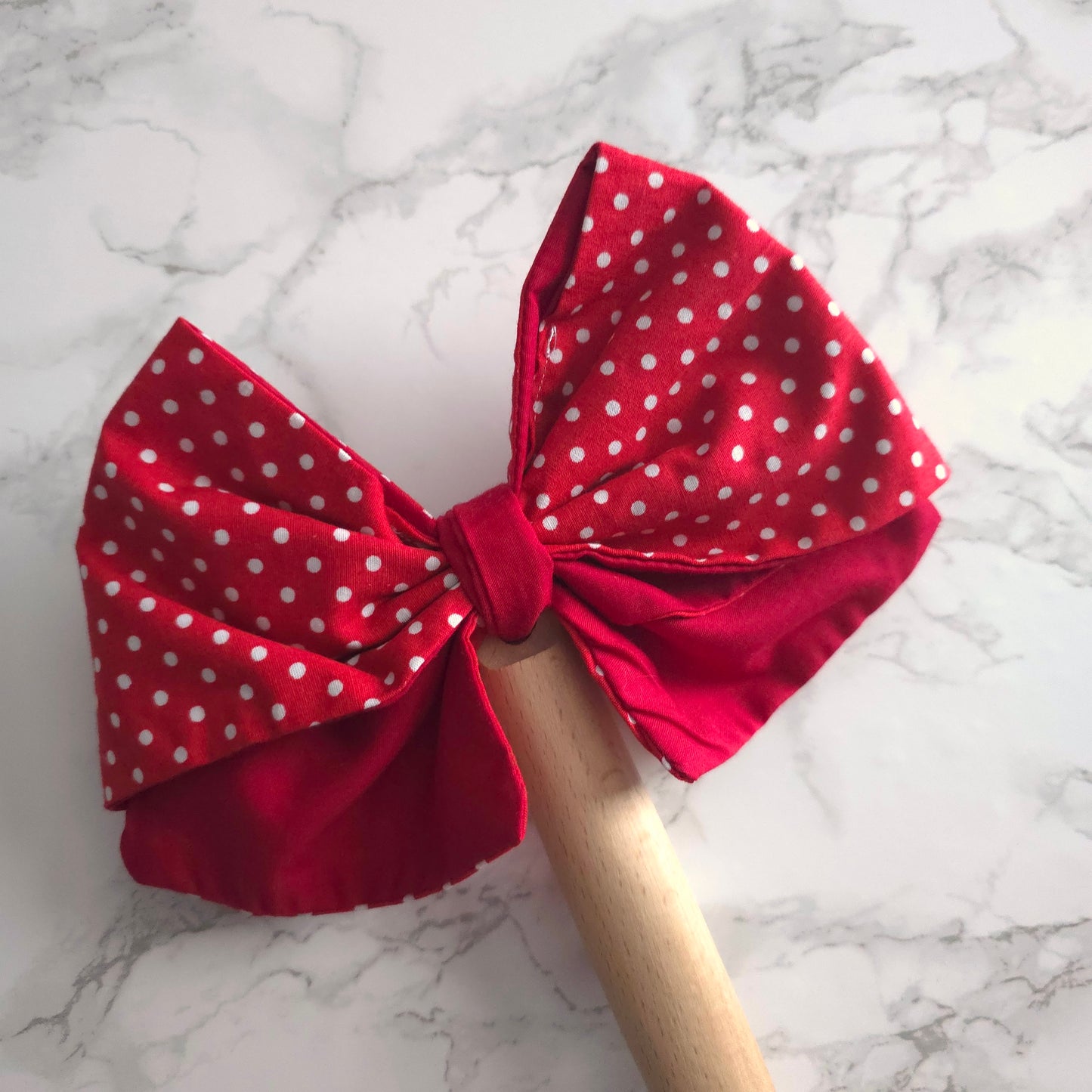 One Red & White Polka Dot Bow Best Nan Ever - Decorative Wooden Spoon