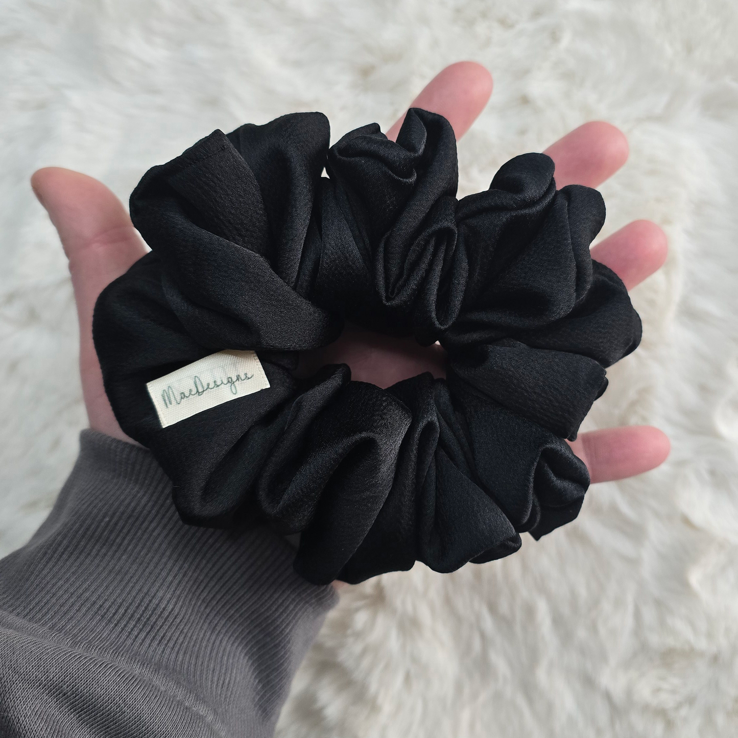 Black Bubble Satin, OG Fluffy.