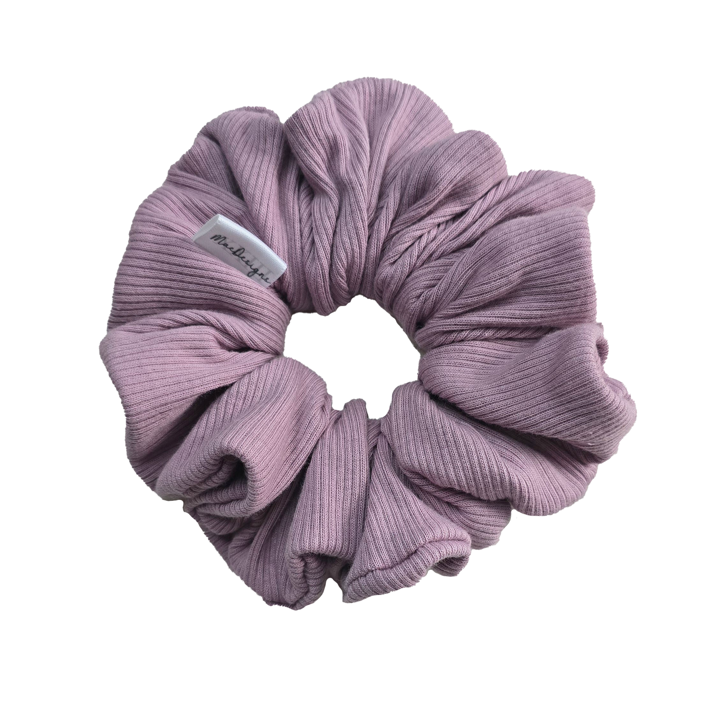 Light purple / Lilac ribbed jersey scrunchie, XL.