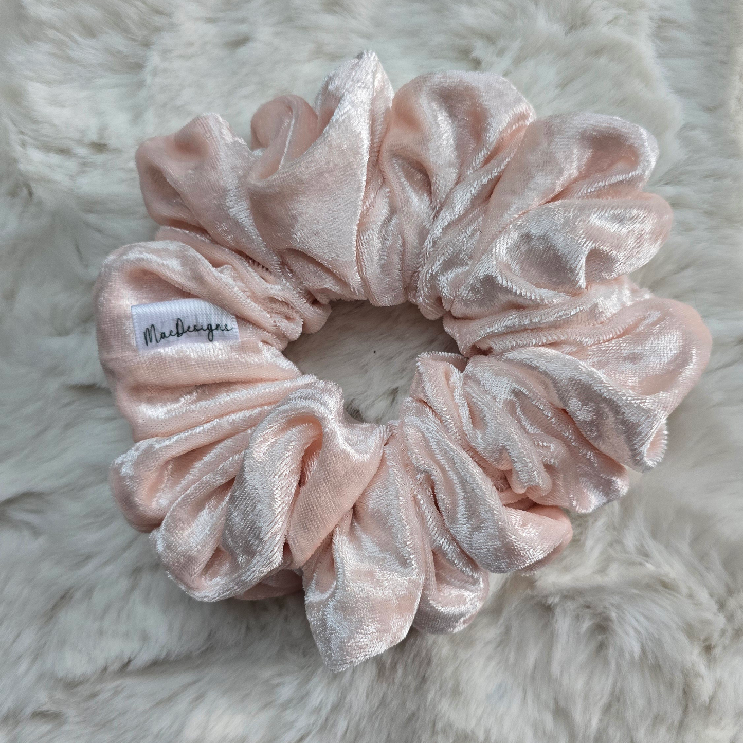 Pink Velvet Scrunchie XL