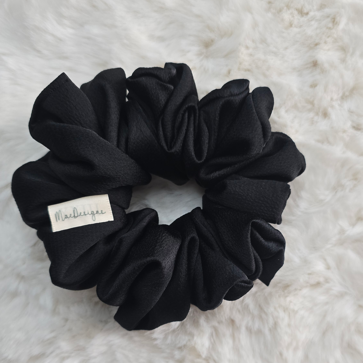 Black Bubble Satin, OG Fluffy.