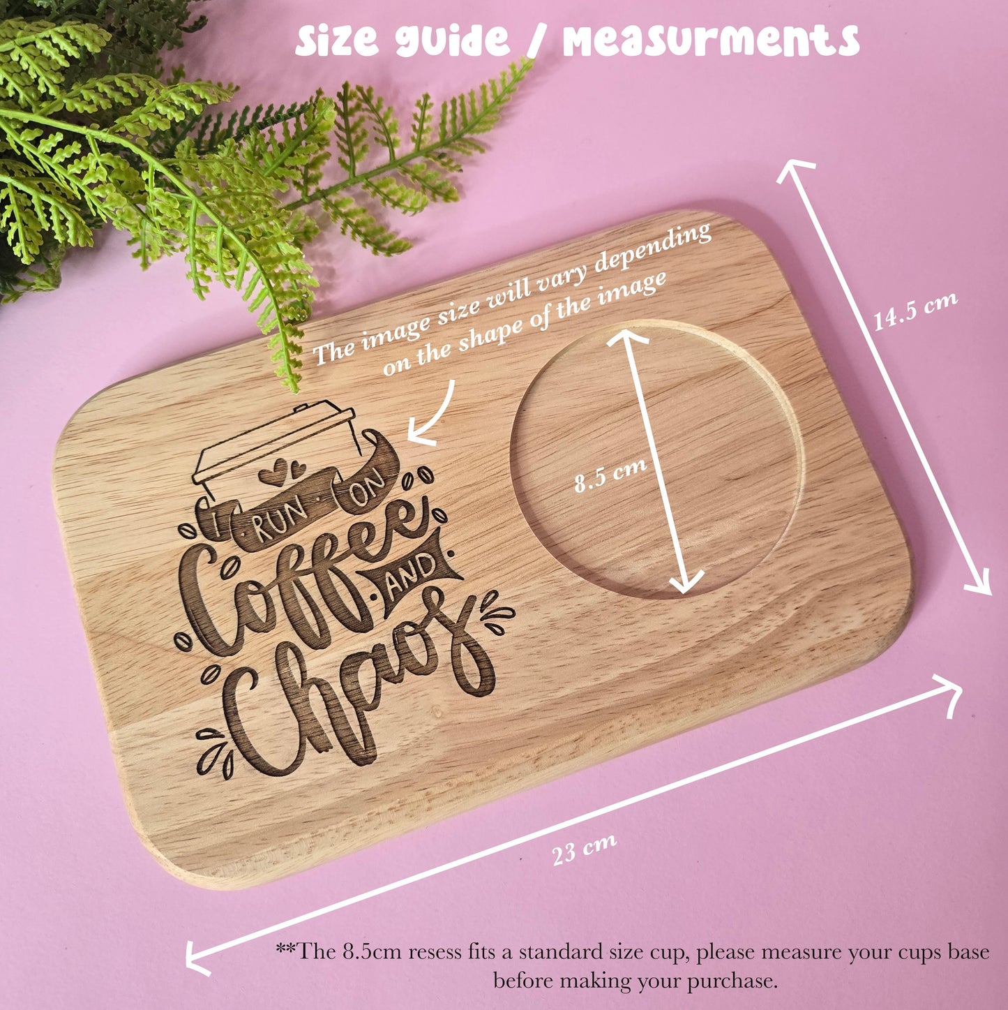 One Giant Coaster for your tea, coffee, or cold beverage