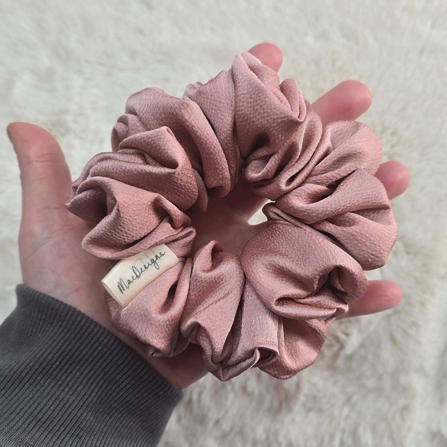 Dusty Pink Bubble Satin, Original. Simply Beautiful.
