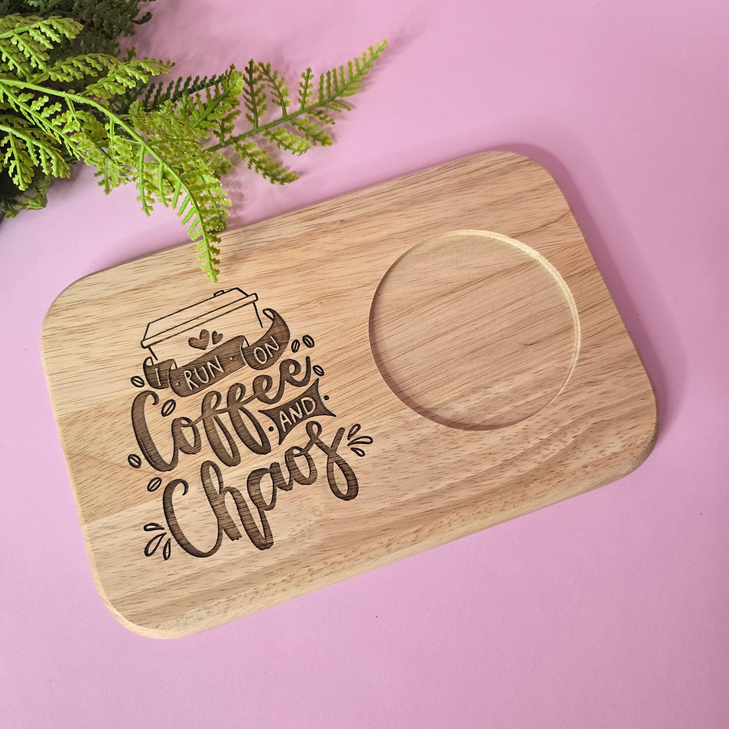 One Giant Coaster for your tea, coffee, or cold beverage
