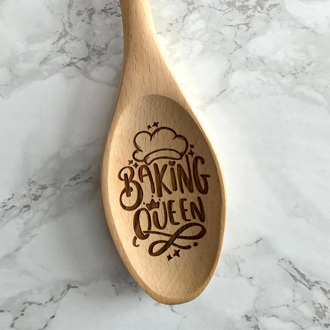 Baking Queen - One Decorative Wooden Spoon