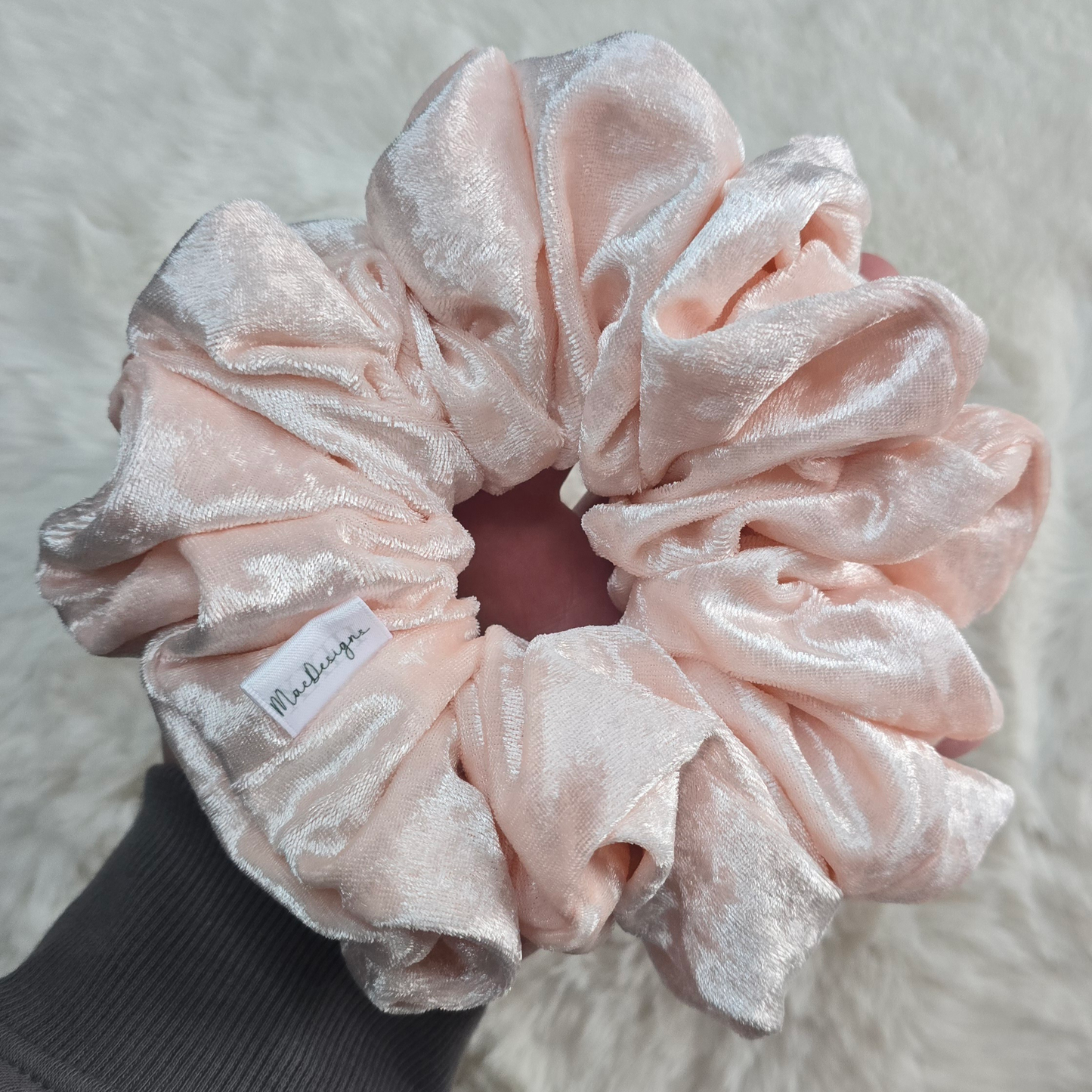 Pink Velvet Scrunchie XXL
