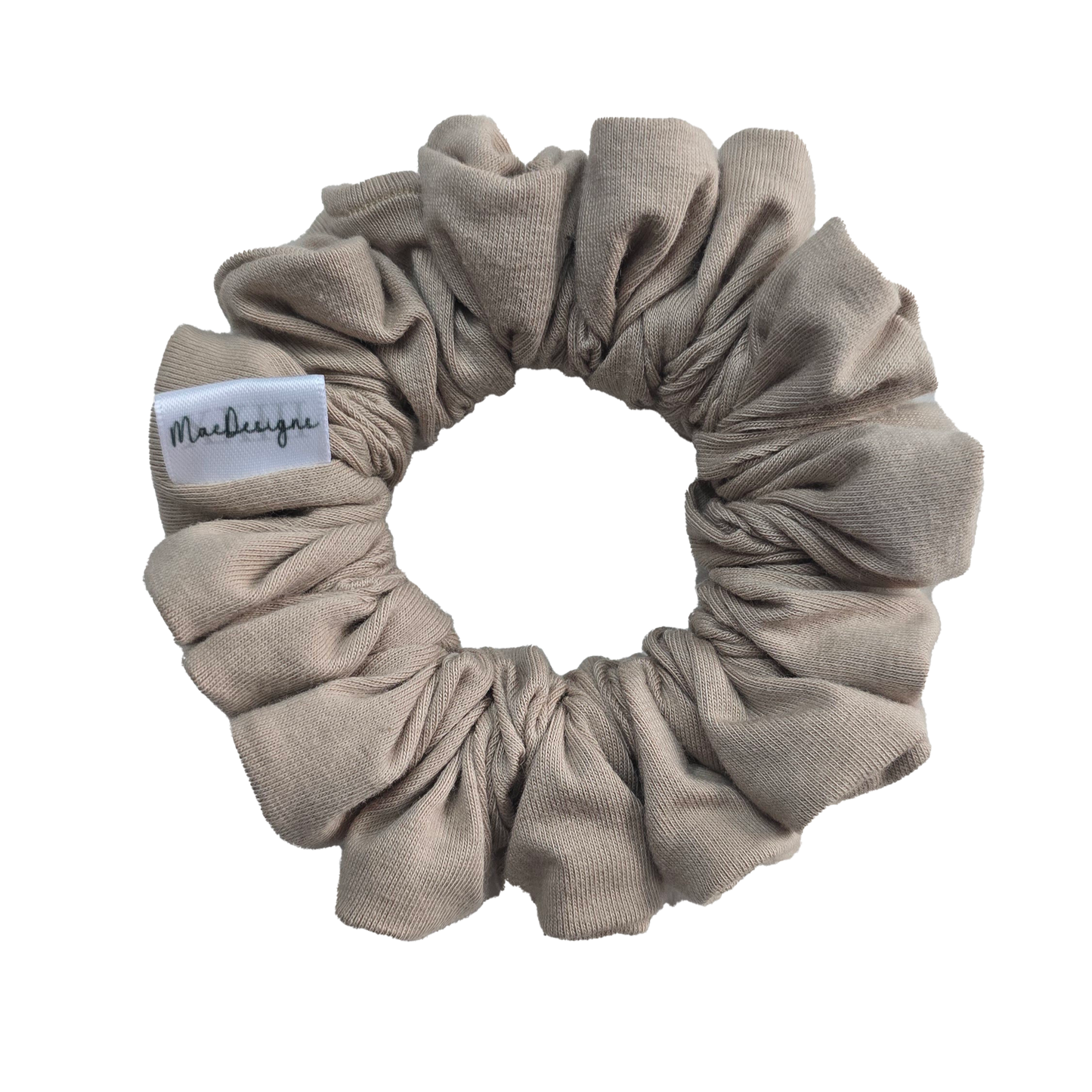 Beige Jersey scrunchie, Original  Fluffy