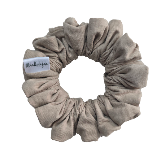 Beige Jersey scrunchie, Original  Fluffy