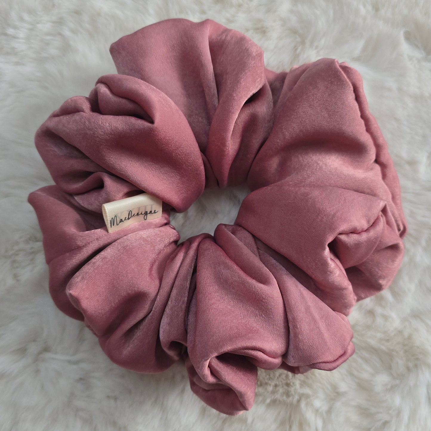 Dusty pink soft Scrunchie. XXL. Light weight.
