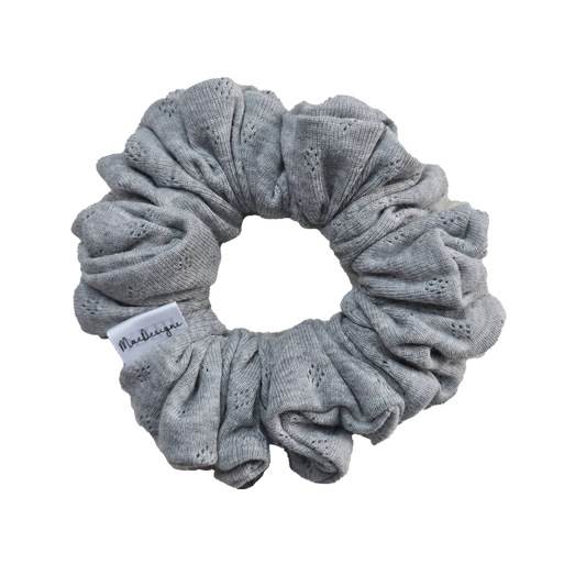 Grey Jersey Scrunchie, Orignal Fluffy