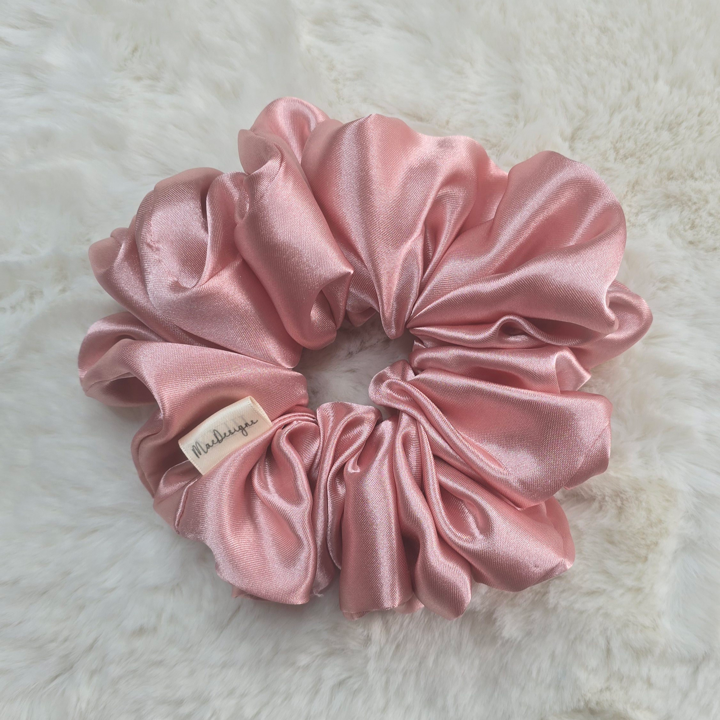 Pink satin Scrunchie. XL.
