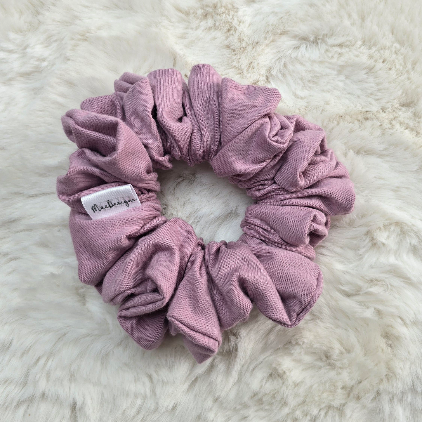 Light purple / Lilac Jersey  Scrunchie. OG Fluffy. Light weight.