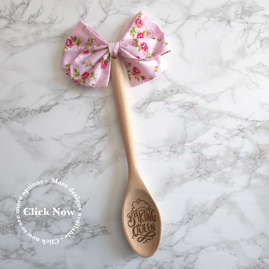 Baking Queen - One Decorative Wooden Spoon