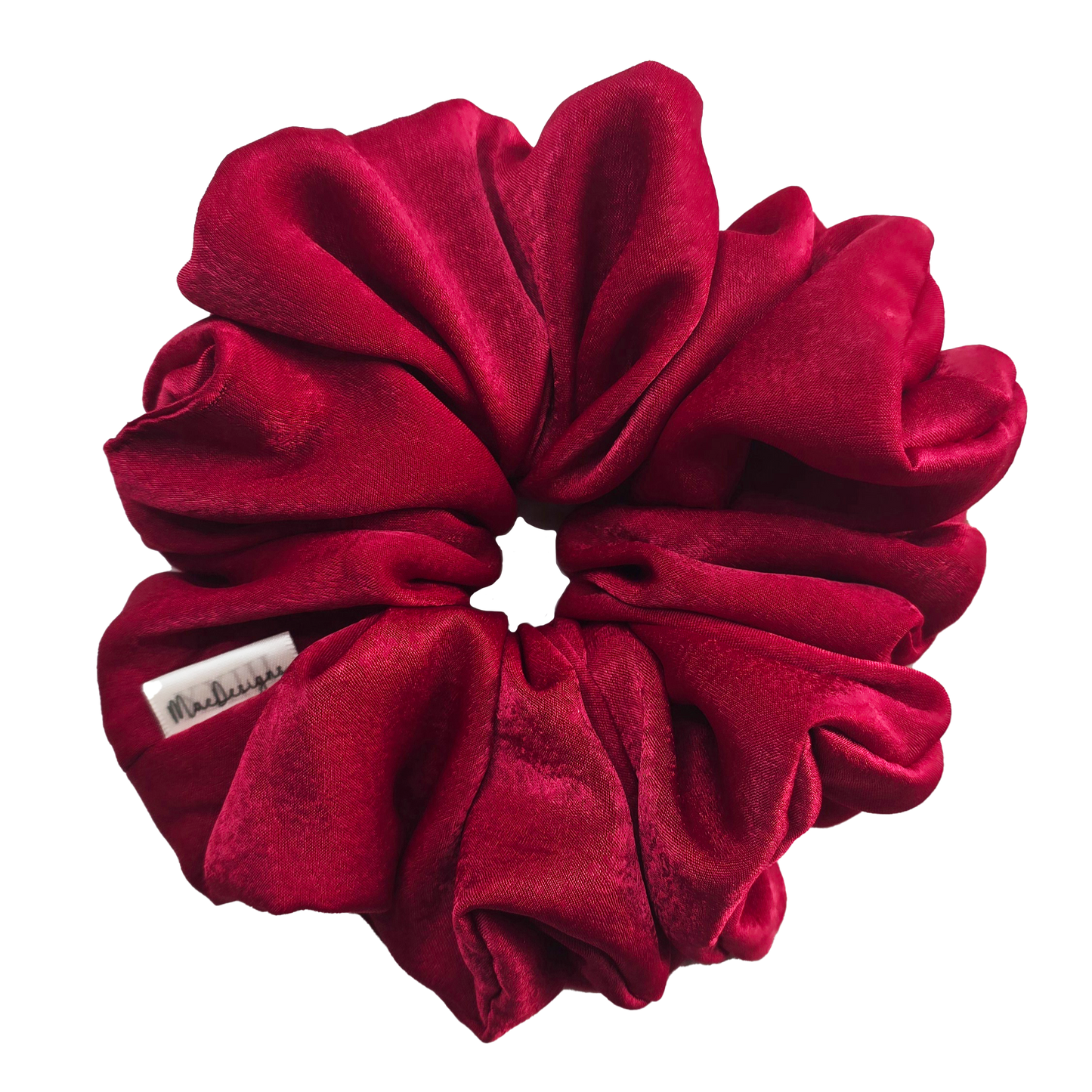 Deep red soft Scrunchie. XXL. Light weight.