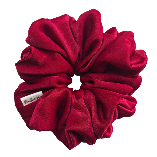 Deep red soft Scrunchie. XXL. Light weight.