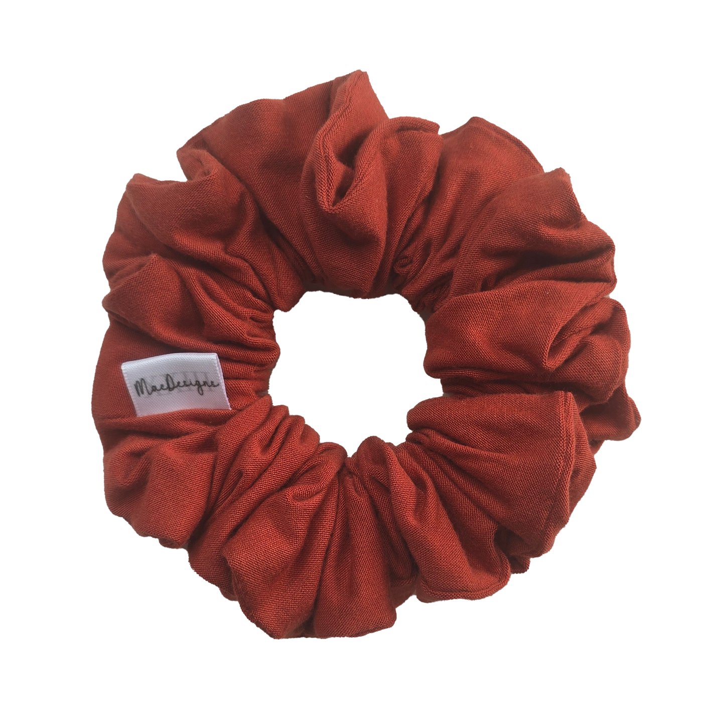 Rust colour jersey Scrunchie. OG Fluffy.