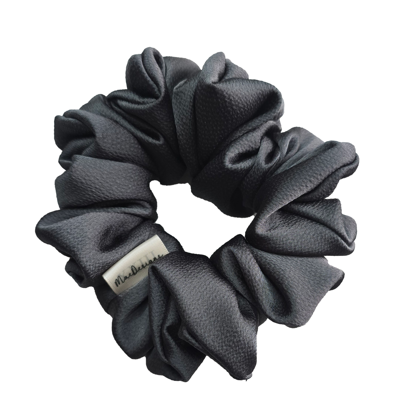 Slate Grey Bubble Satin, XL Scrunchie