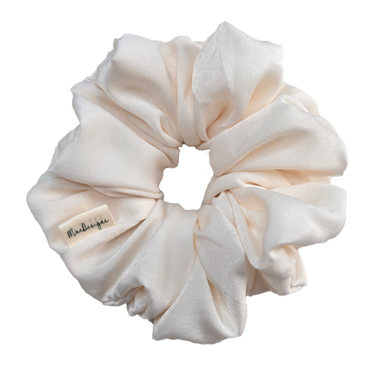 Cream / Ivory soft Scrunchie. XXL. Light weight.