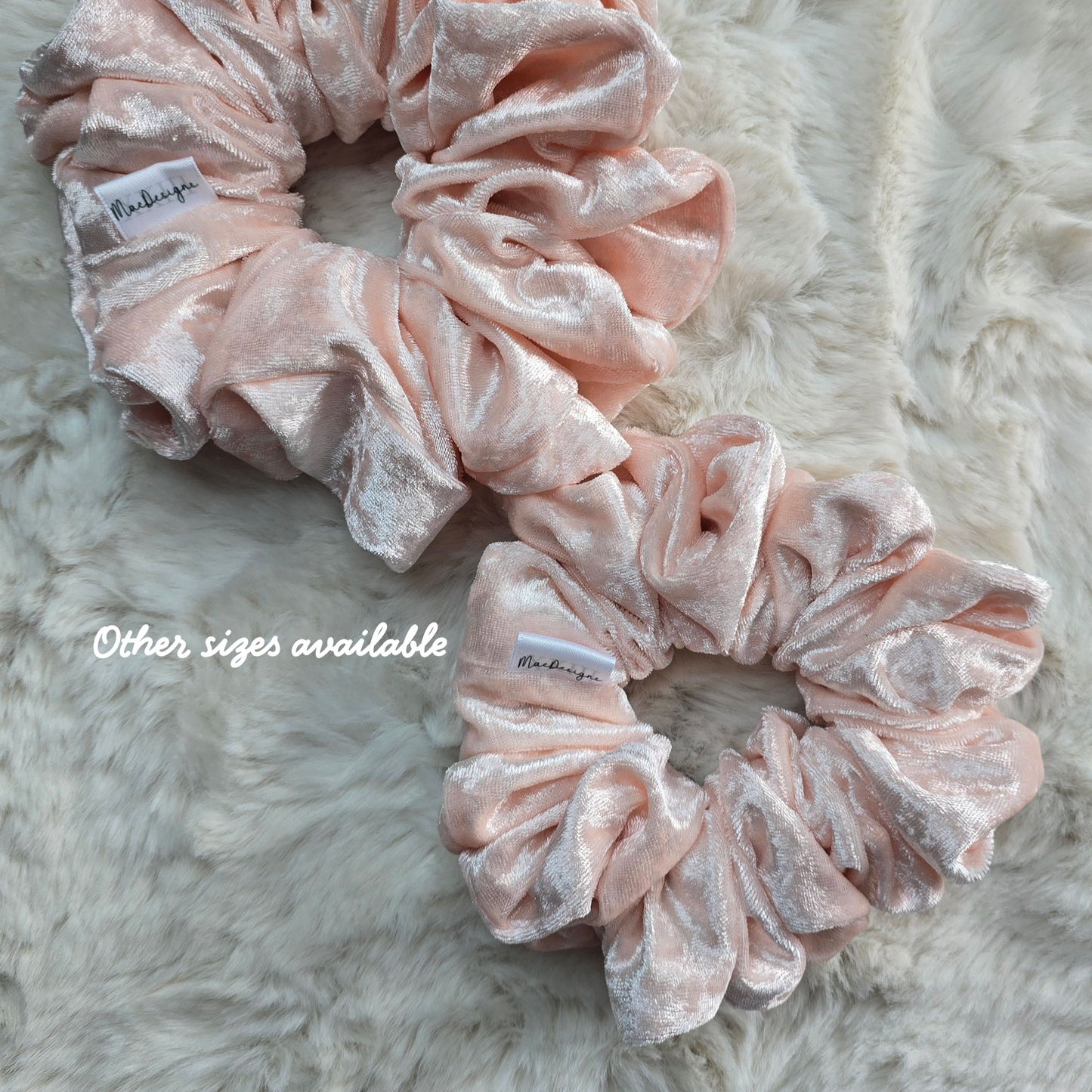 Pink Velvet Scrunchie XXL